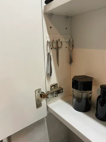 Hanger for scissors and other tools - Ikea mirror cabinet