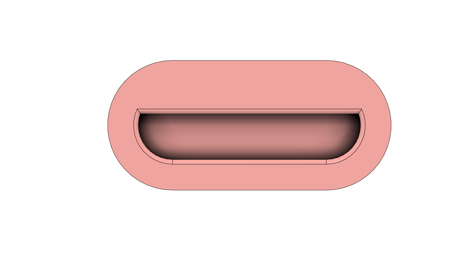 Recessed handle by alecharp download free stl model printables