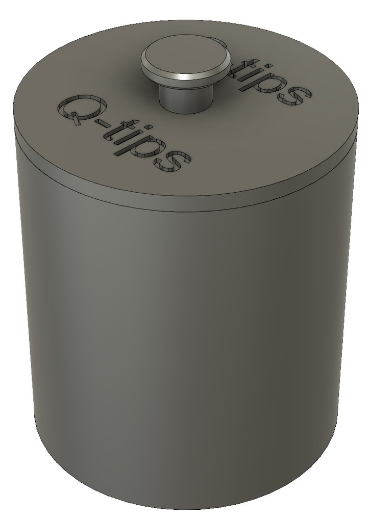 Qtip container by motocoder Download free STL model