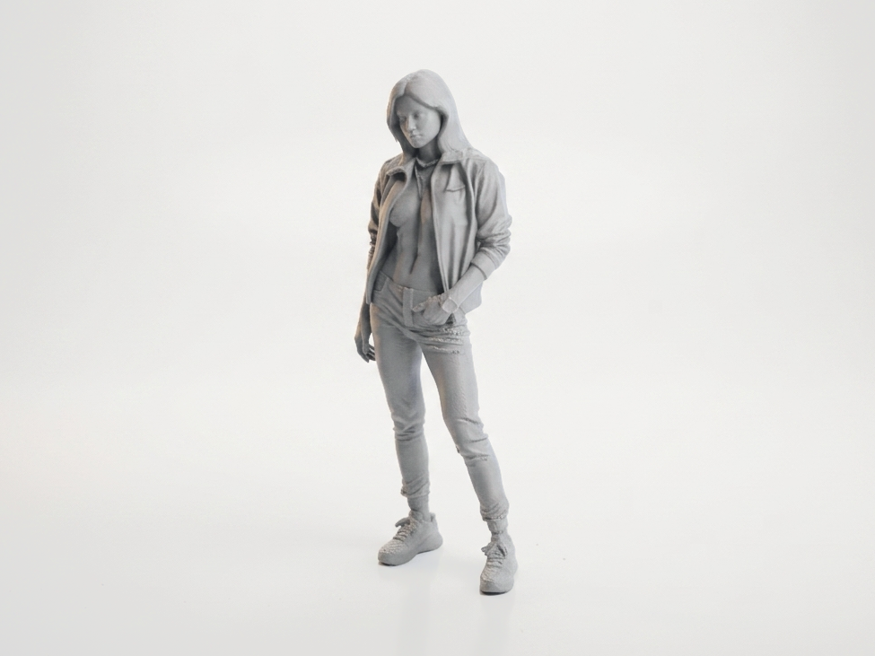 Hooded Woman Figurine Female Character 3D Printable