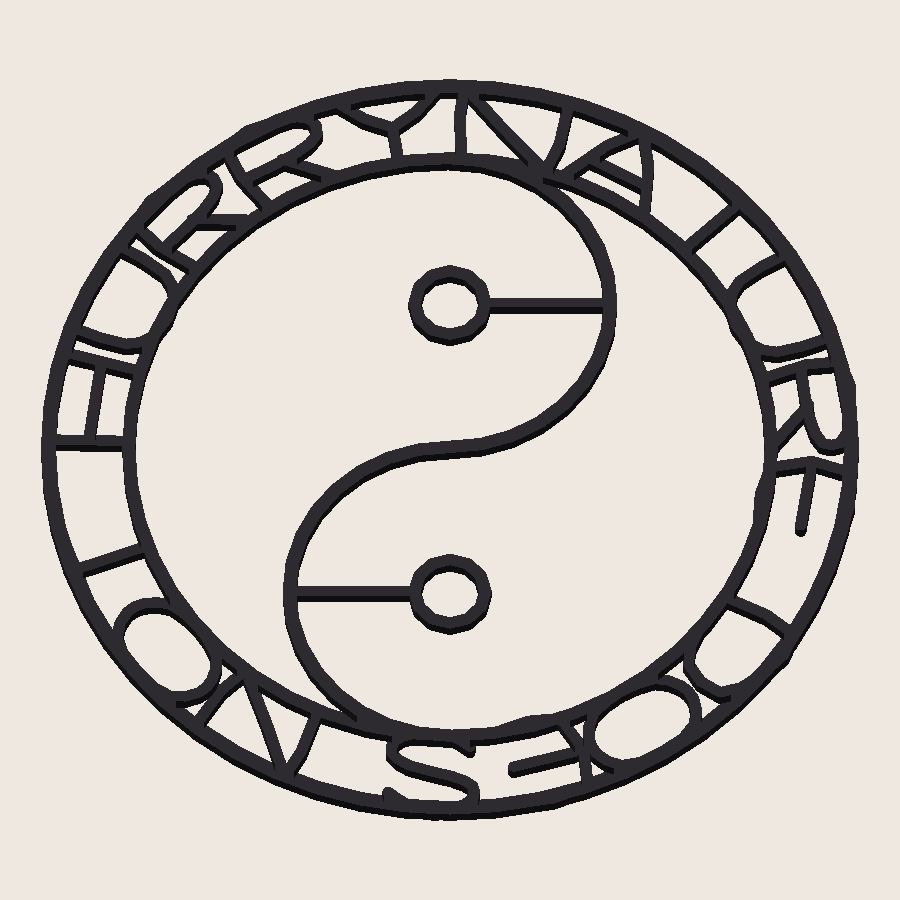 Yin Yang Wall Art | Nature Does Not Hurry | Geometric Line Art | No Supports