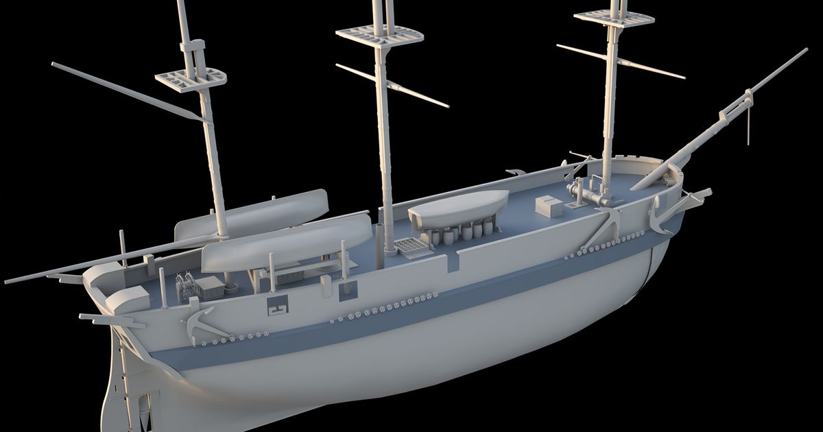 HMS TERROR von CASE WESTERN | Kostenloses STL-Modell herunterladen ...