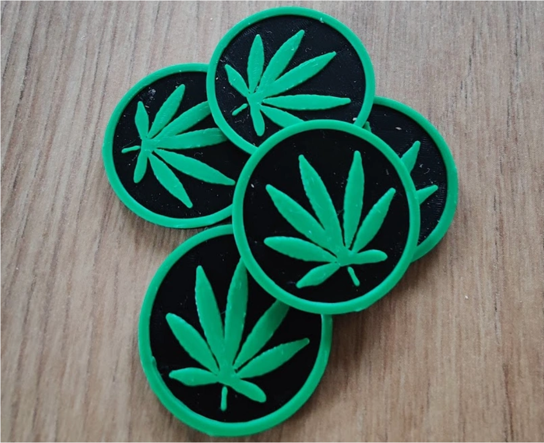 Shopping Cart Coin / Einkaufswagen Chip - "Leaf"