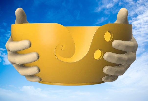 "Handy" Knitting/Crocheting Bowl