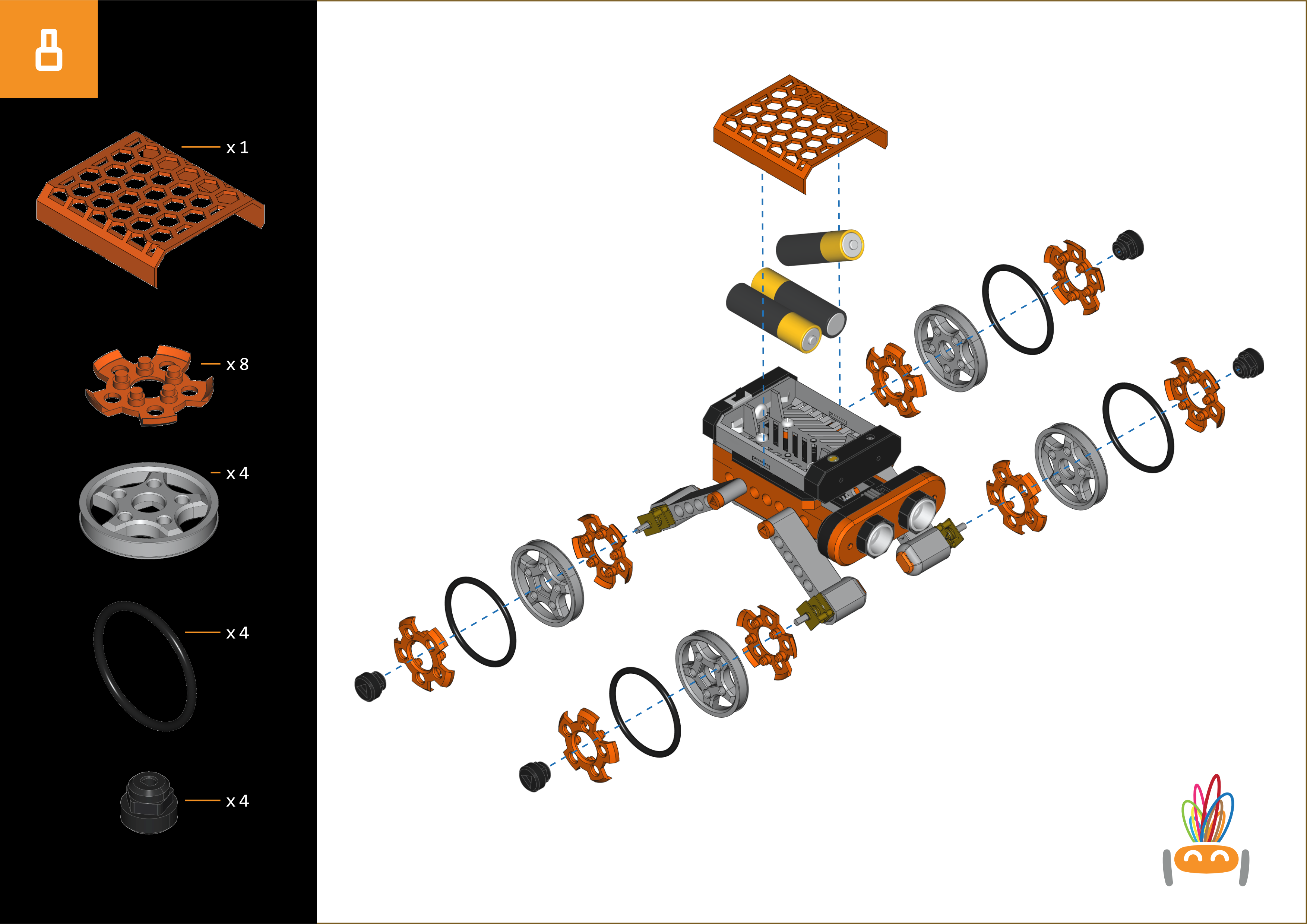RoverT – Obstacle-Avoiding Robot with lights — miniatura 12