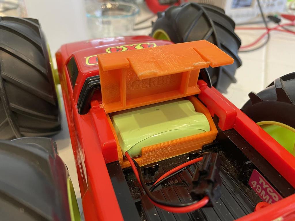 Tyco Rebound 4x4 RC battery cover by rfinnie Download free STL