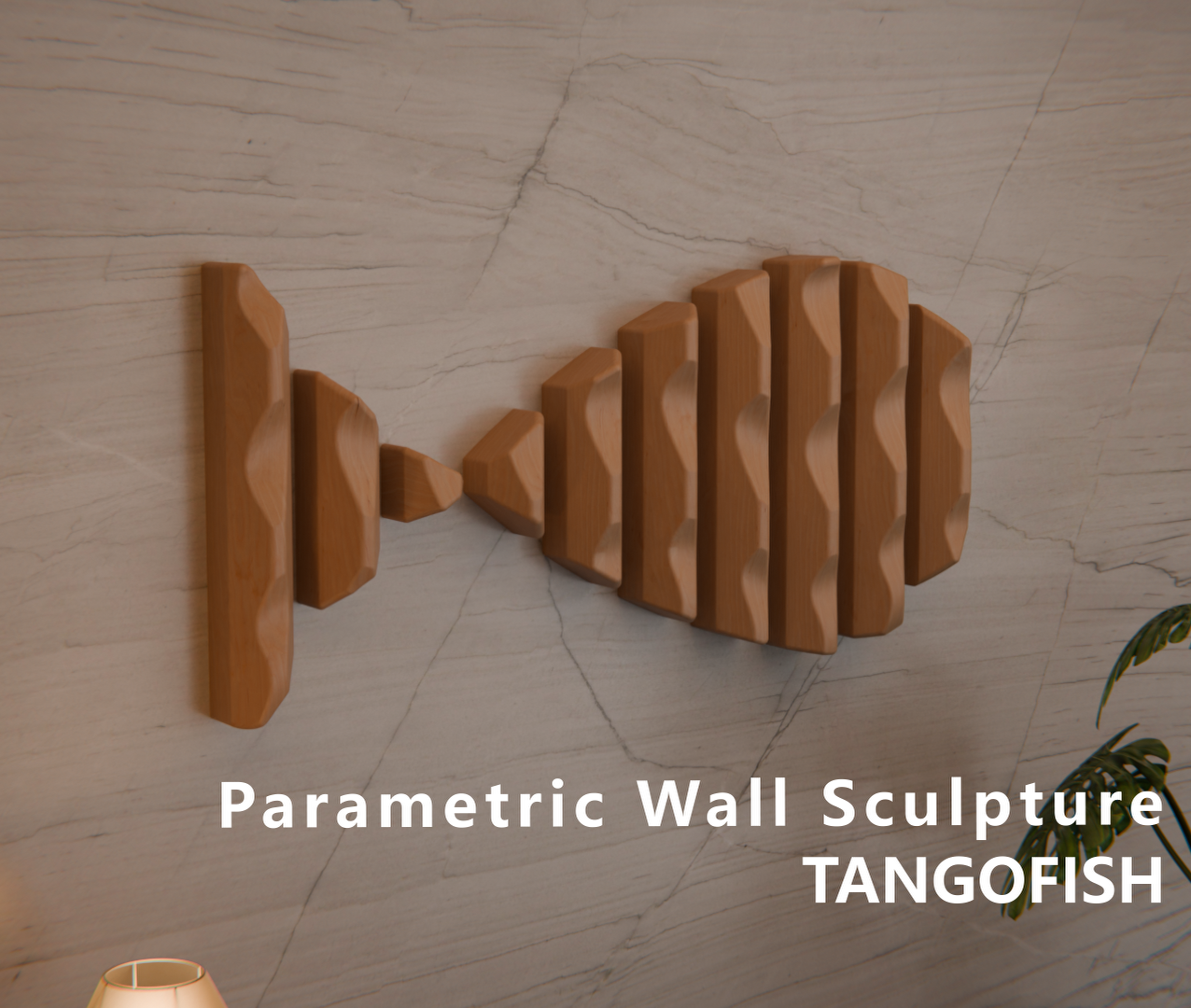 TANGOFISH - Minimalist Parametric Wall Sculpture