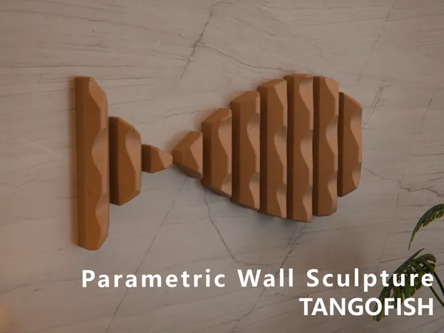 TANGOFISH - Minimalist Parametric Wall Sculpture