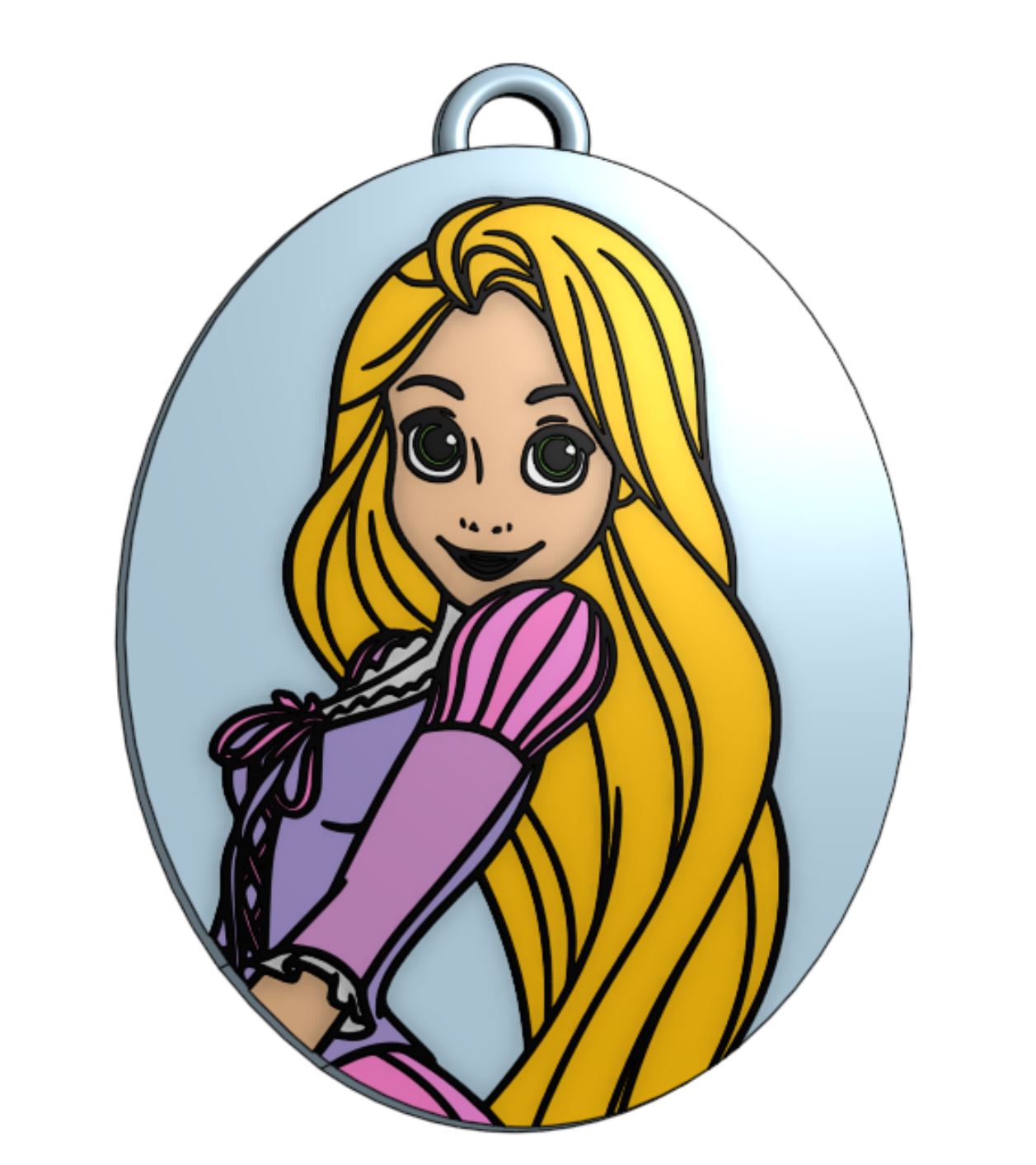 Rapunzel Keychain