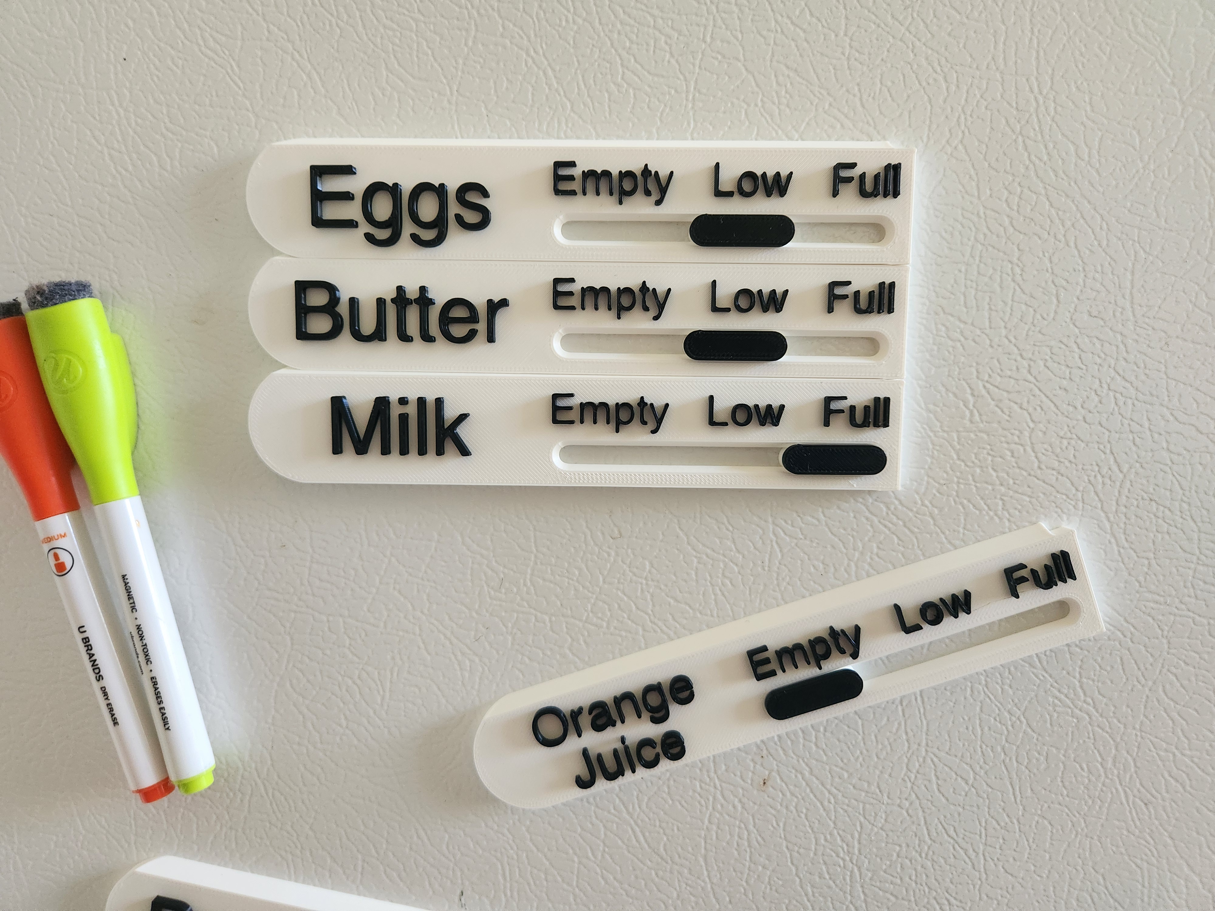 Modular Grocery List Refrigerator Magnet