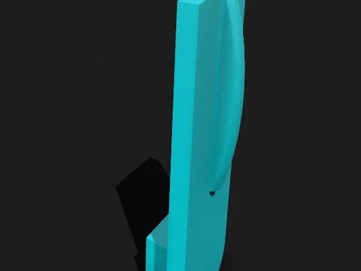 Print in Place lever Typ A for the pop up cardwallet