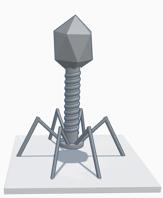 Microorganism (Bacteriophage) by Mo7511 | Download free STL model ...