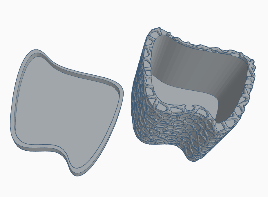 Voronoi asymmetrical flower pot 1 / Voronoi asymetryczna doniczka 1