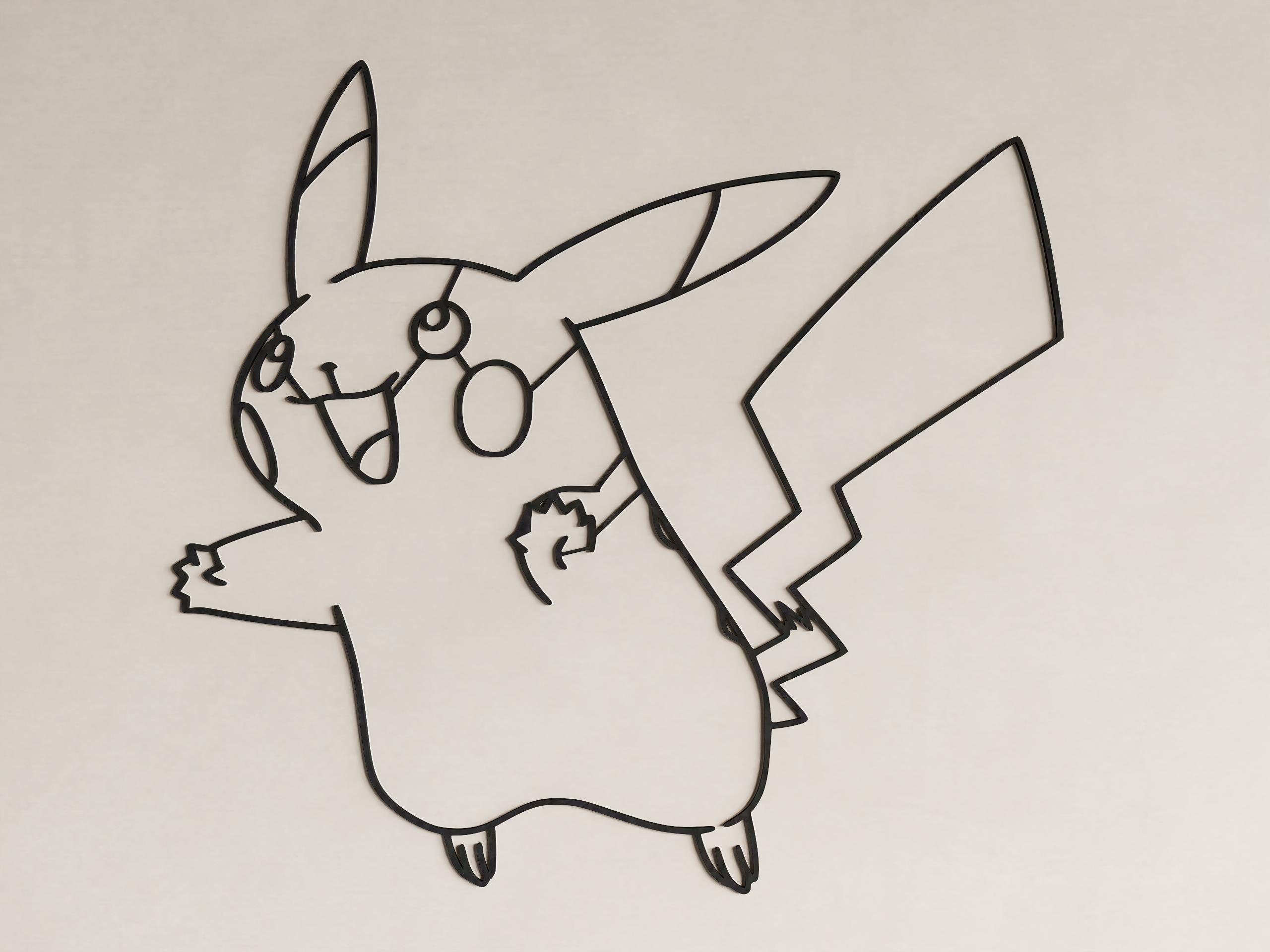 Pikachu Wall Art — miniatura 2