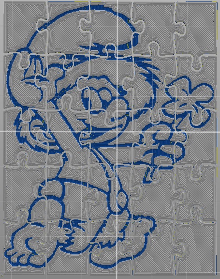 Puzzle - Smurf with flower by prodigy8 | Download free STL model ...