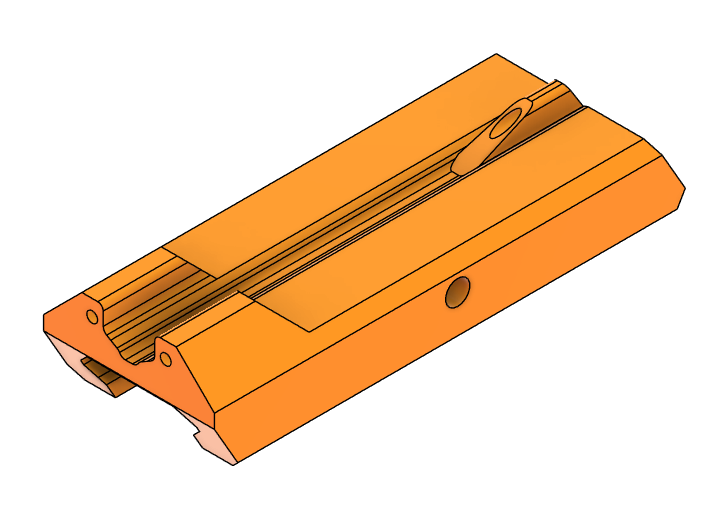 Single Piece SLAB-like Nerf Ironsights