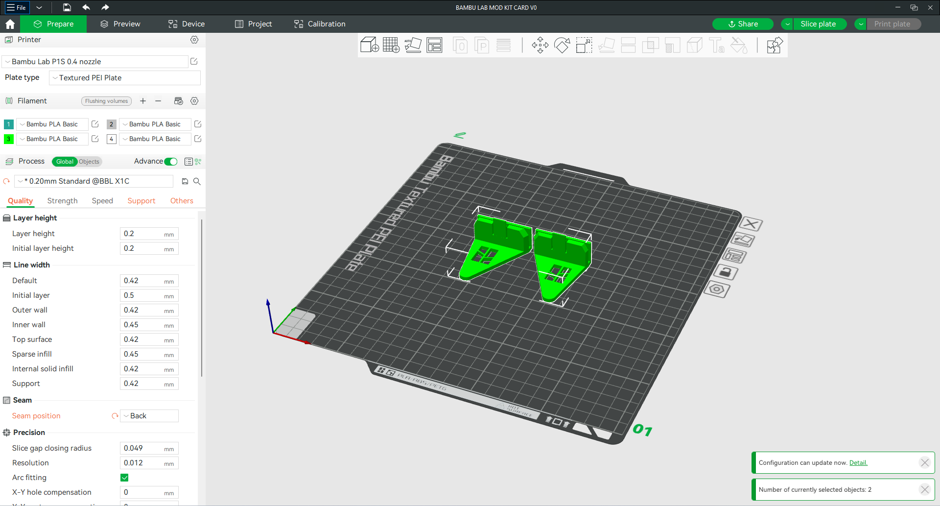 Platinum Riser Lab P1 X1 BAMBU LAB GLASS TOP RISER by AdamCraft | Download free STL model ...