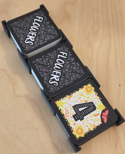 Organizer for Flowers card game