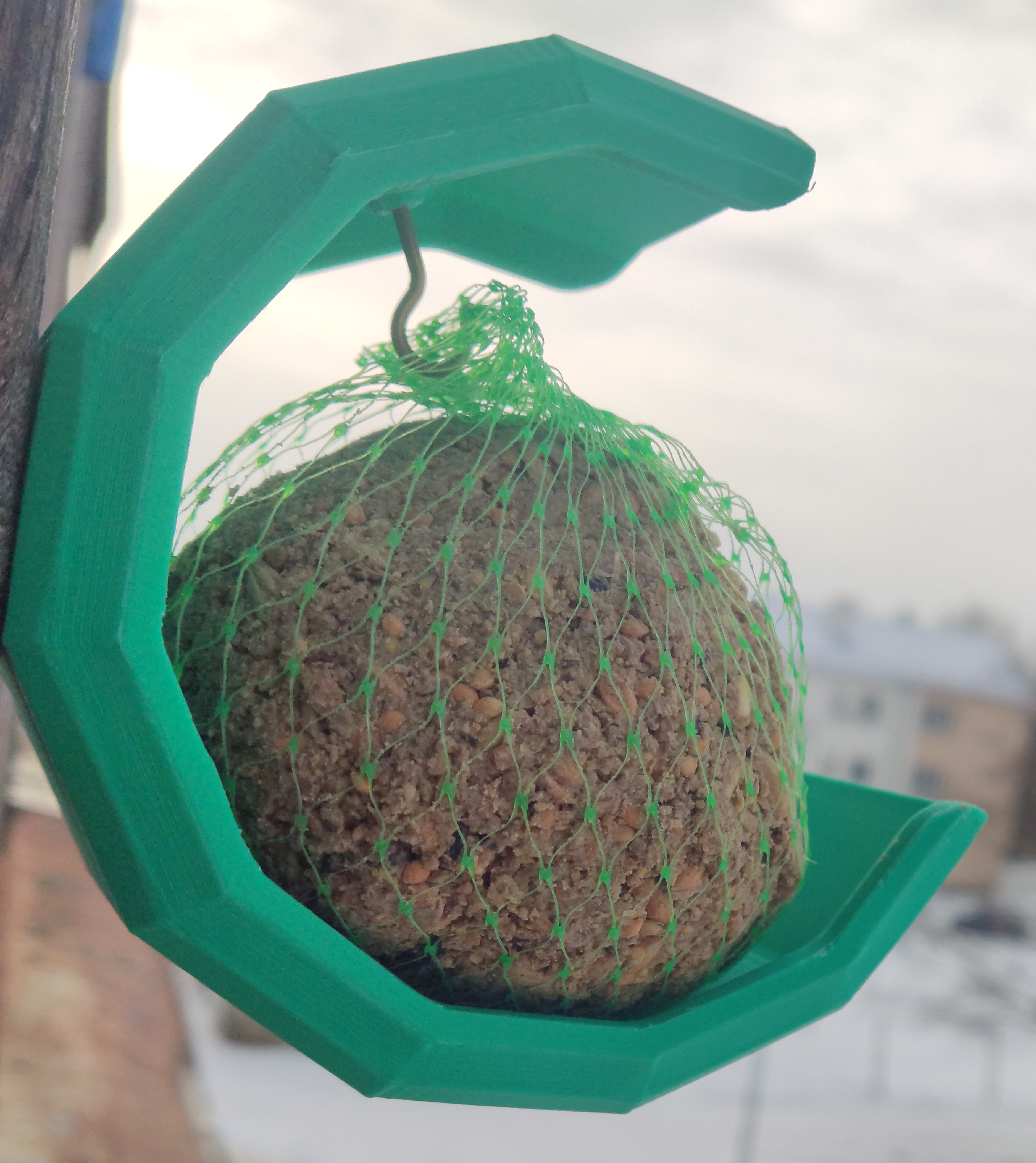 Bird fat ball holder
