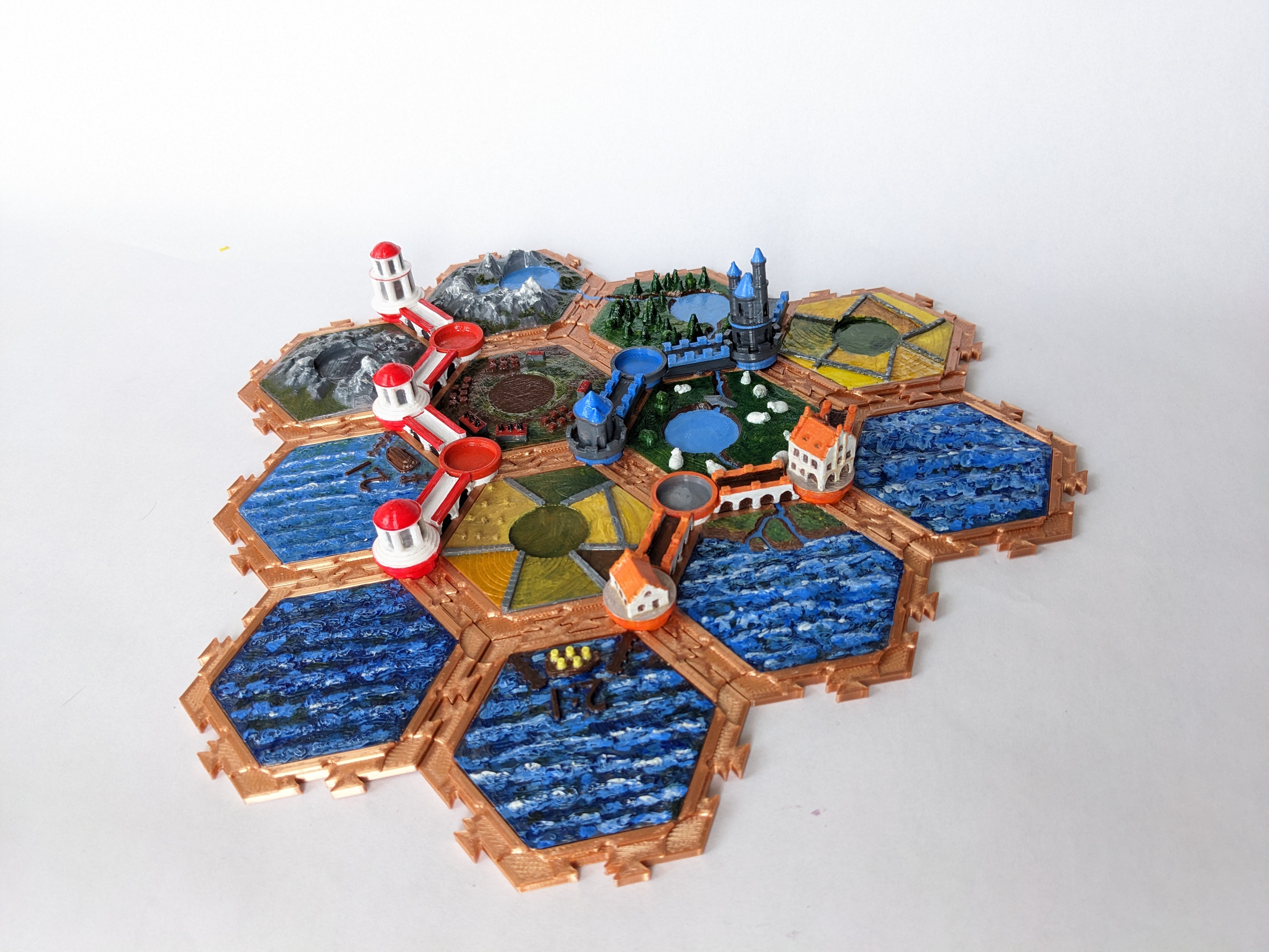 Modular 3D Catan Terrain System