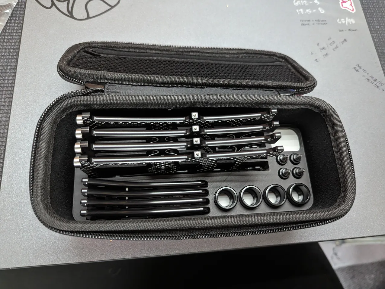 HUDY 1/8 Scale Setup Station Storage Insert by Wes Briscoe