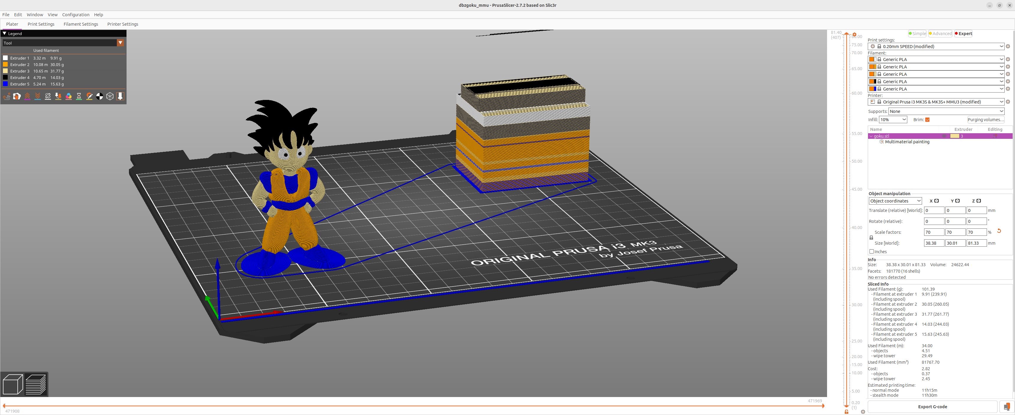 Miniatura 5 do modelo 3D Son Goku (Dragon Ball)