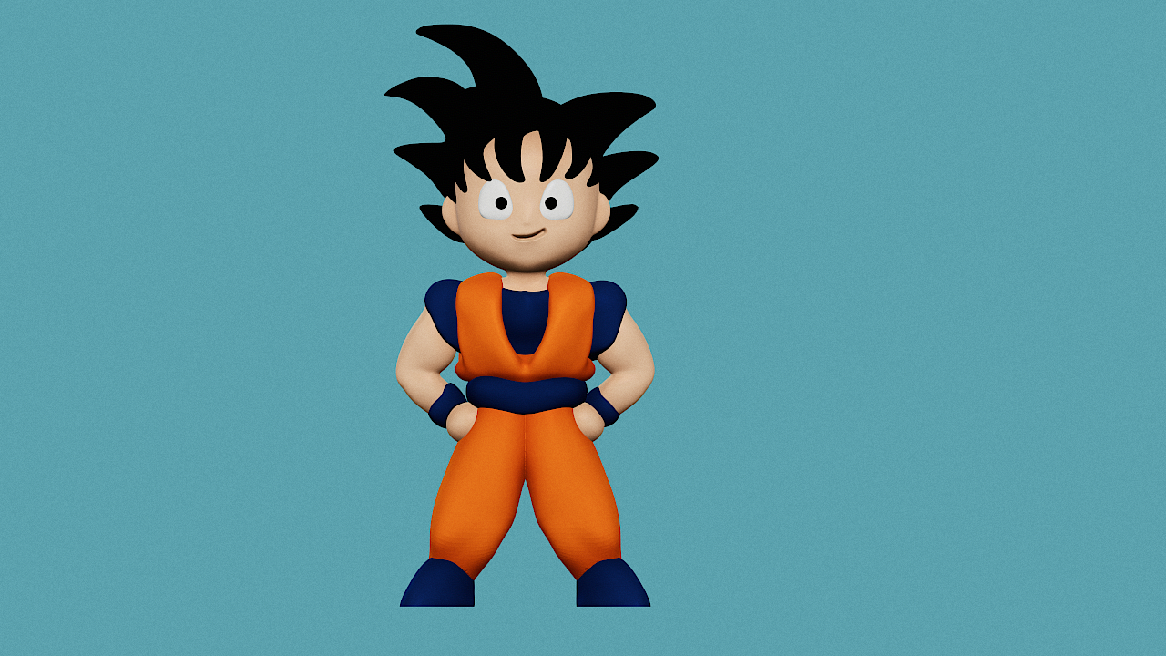 Miniatura 2 do modelo 3D Son Goku (Dragon Ball)