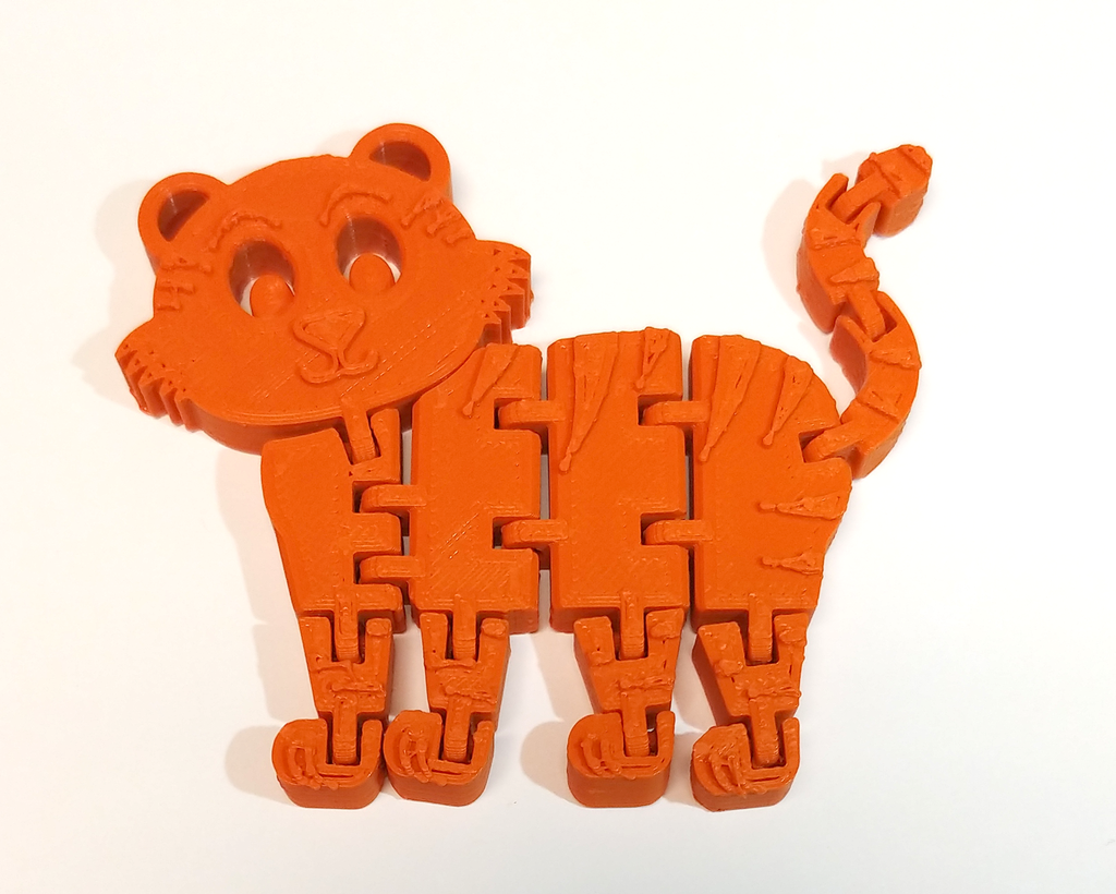Miniatura 2 do modelo 3D Flexi Articulated Tiger