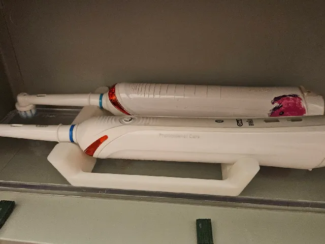 Dual electric toothbrush rack