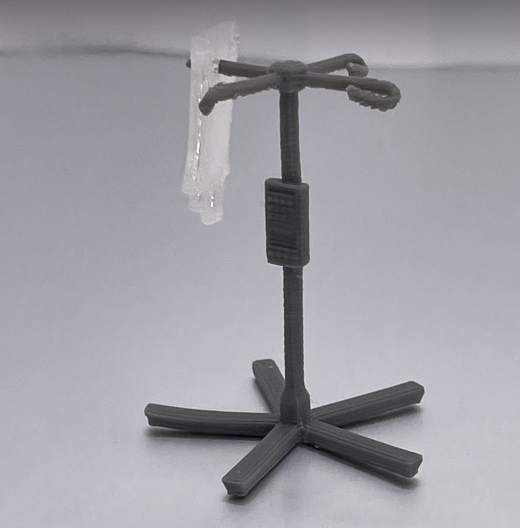 Mini IV Pole and IV Bag 3D model thumbnail