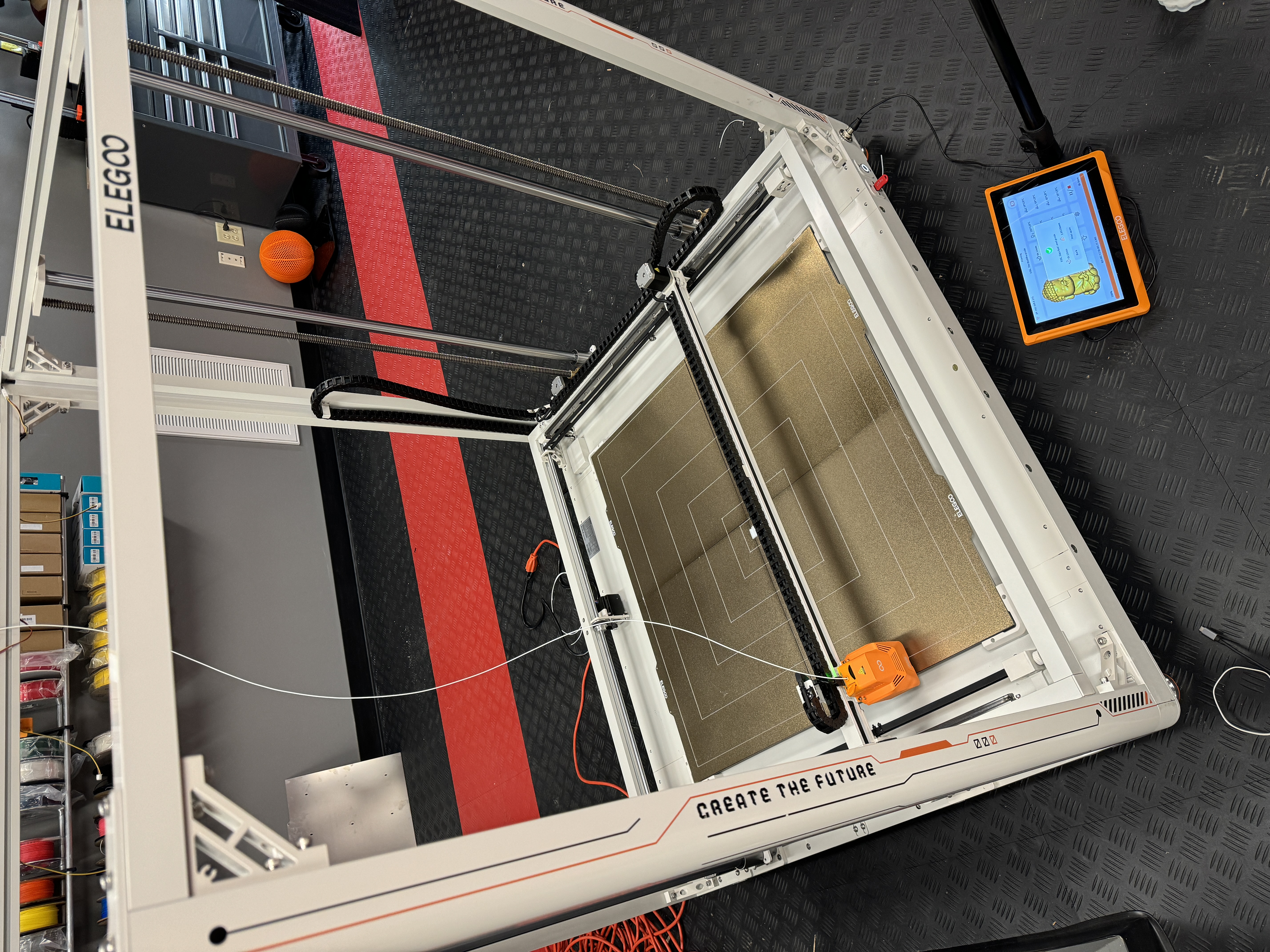 Elegoo OrangeStorm Giga Bed Level Test Print - Quick Print