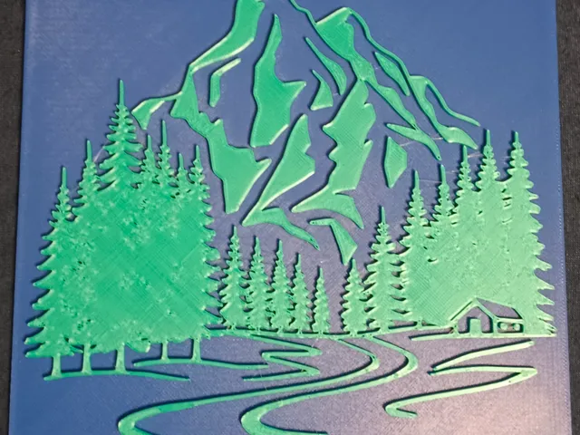 mountains 2dwallart