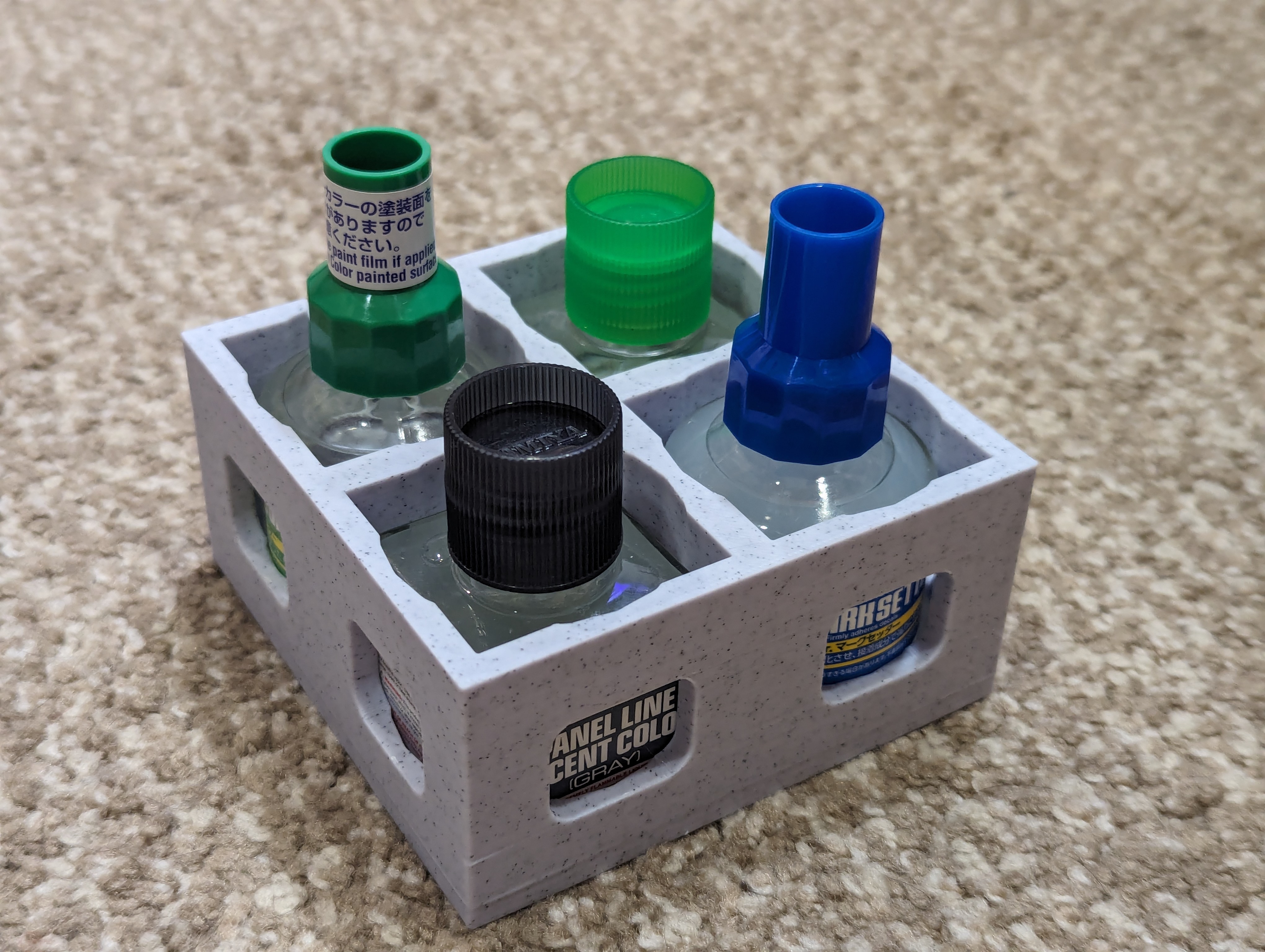 Tamiya and Mr. Hobby bottle holder