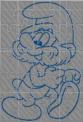 Puzzle - cool papa smurf