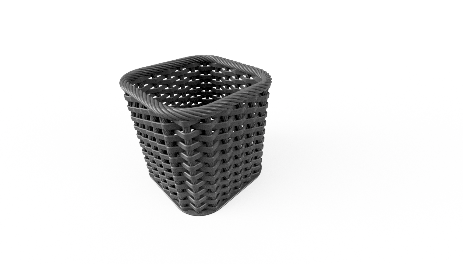 Zigzag wicker basket — miniatura 4