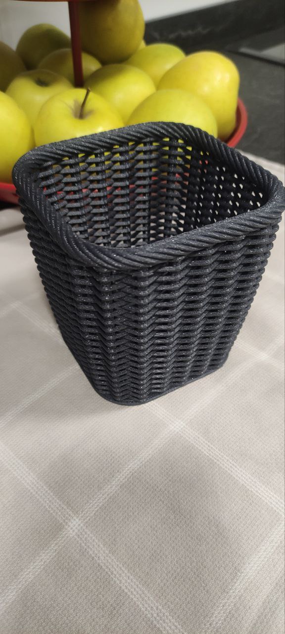 Zigzag wicker basket — miniatura 6