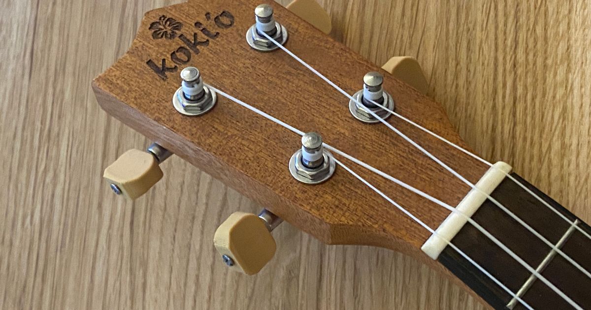 koki'o Ukulele Tuning Peg by Marcin Wadoń Download free STL model