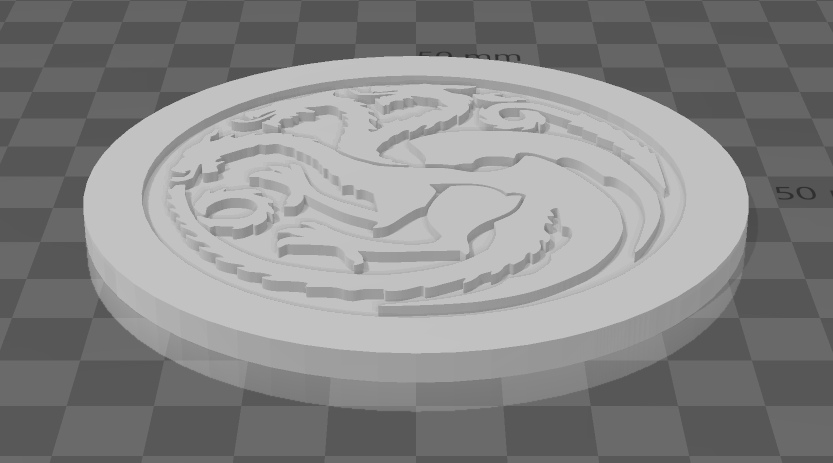 Game Of Thrones House Sigil Coasters by Chloe's 3D Prints | Download ...