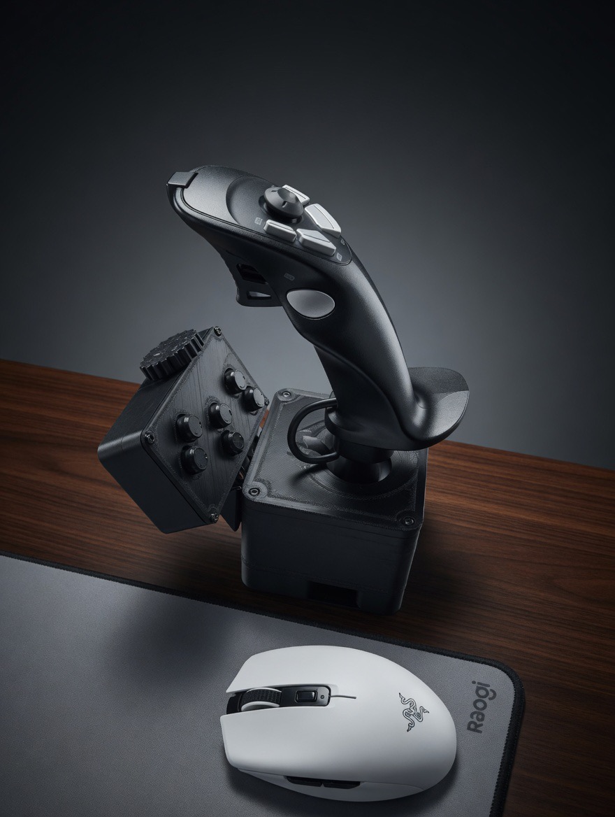 Logitech 3D Pro Extreme Mod Kit + Button Box