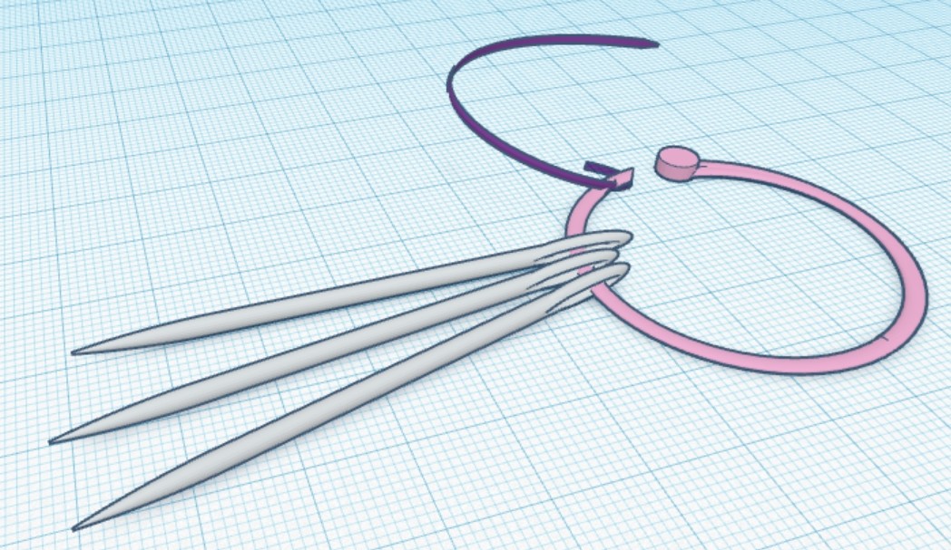 Miniatura 2 do modelo 3D A Needle Ring Threader