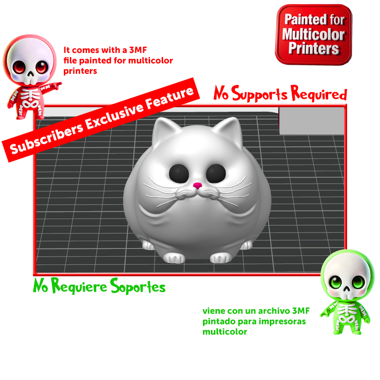Miniatura 6 do modelo 3D FREE Chubby Cat