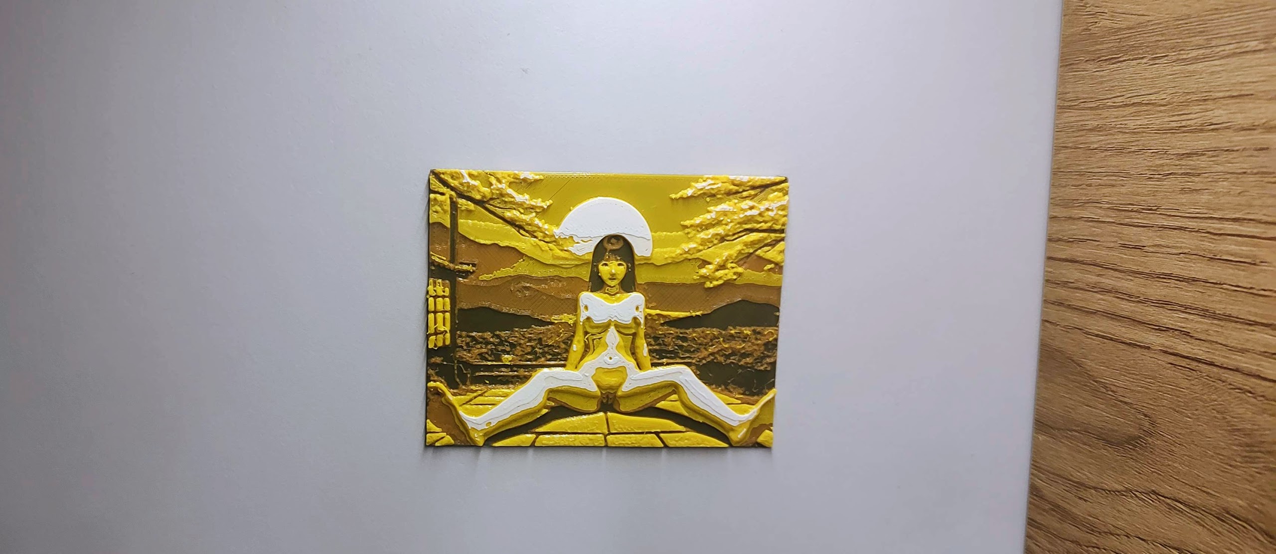 Young Asian Manga/Anime Nude Girl posing in Japanese landscape - hueforge  by zielandy | Download free STL model | Printables.com