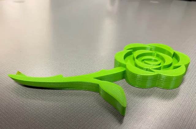 Flat Rose Flower