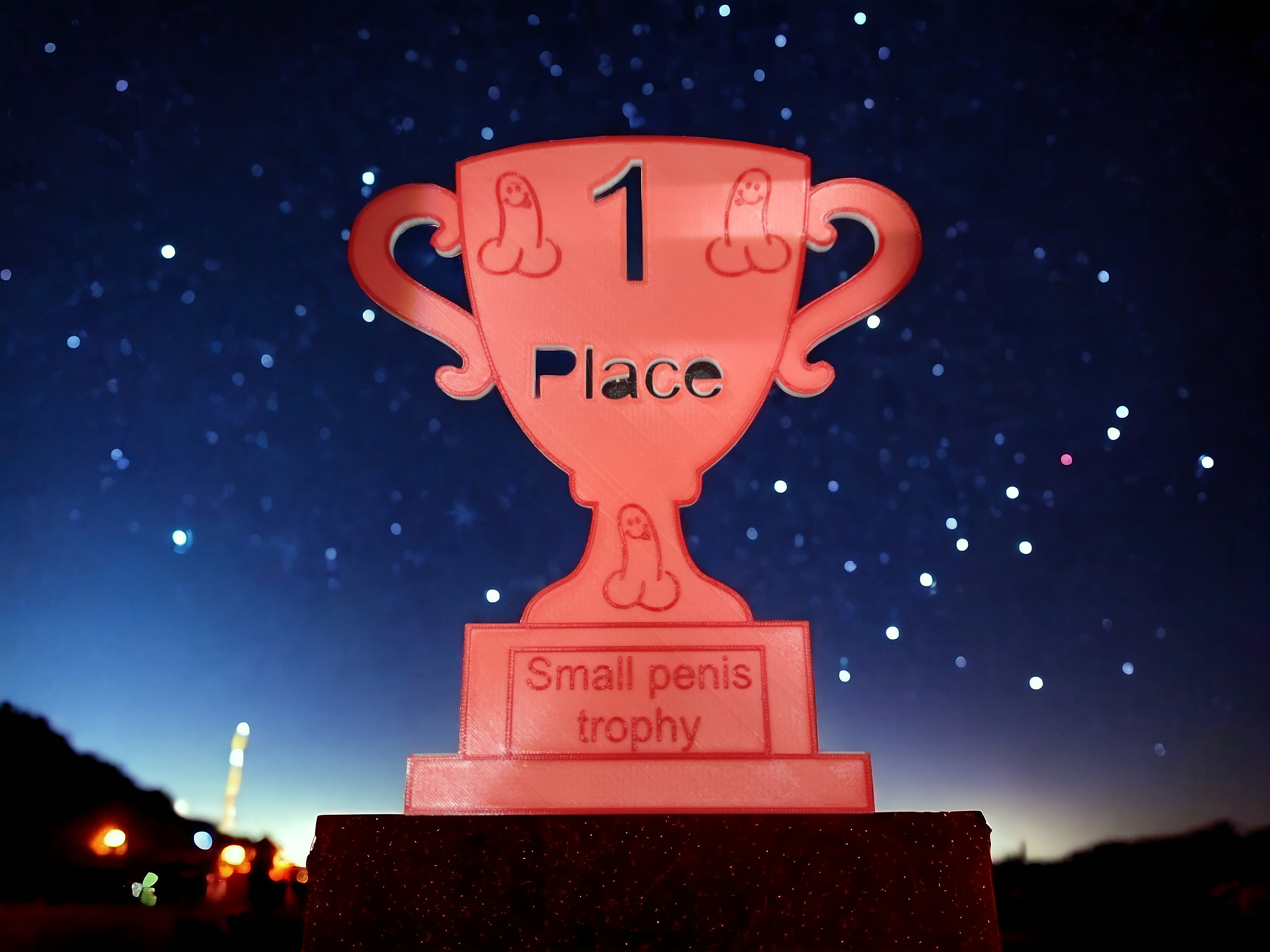 Small penis trophy by Eclipse3D | Download free STL model | Printables.com