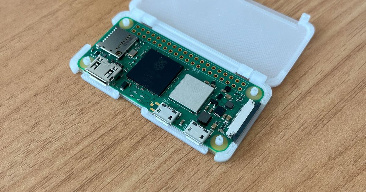 Raspberry Pi Zero 2 W Hinged Case by alex4fake | Download free STL ...