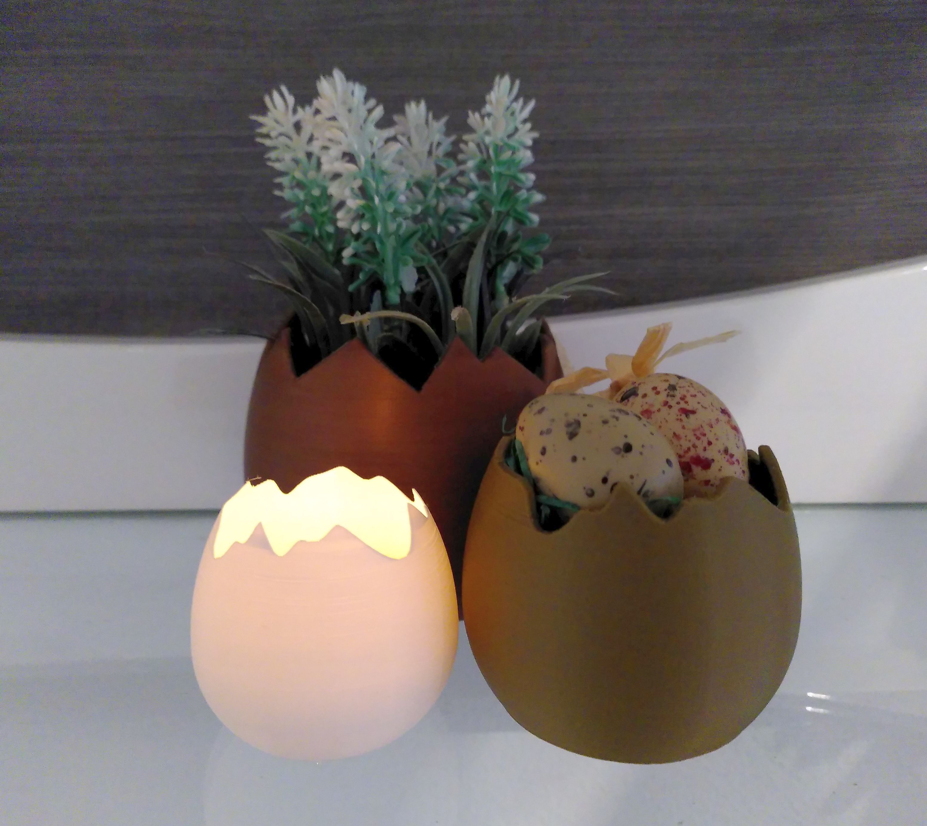 Eggshell pot