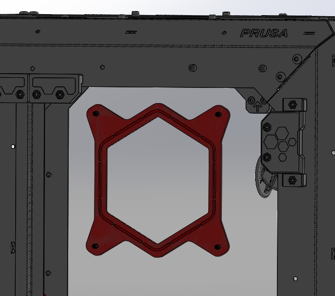 0134 Hex Vent Hole Cover 2 Variants Original Prusa Enclosure Ope By Buildx Download Free 8027