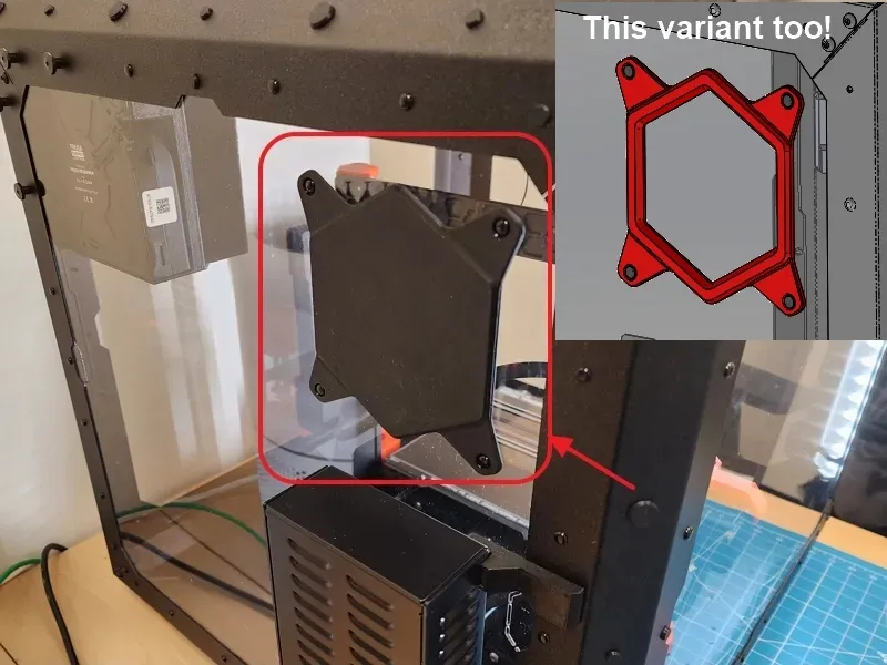 0134 Hex Vent Hole Cover [2 Variants]- Original Prusa Enclosure