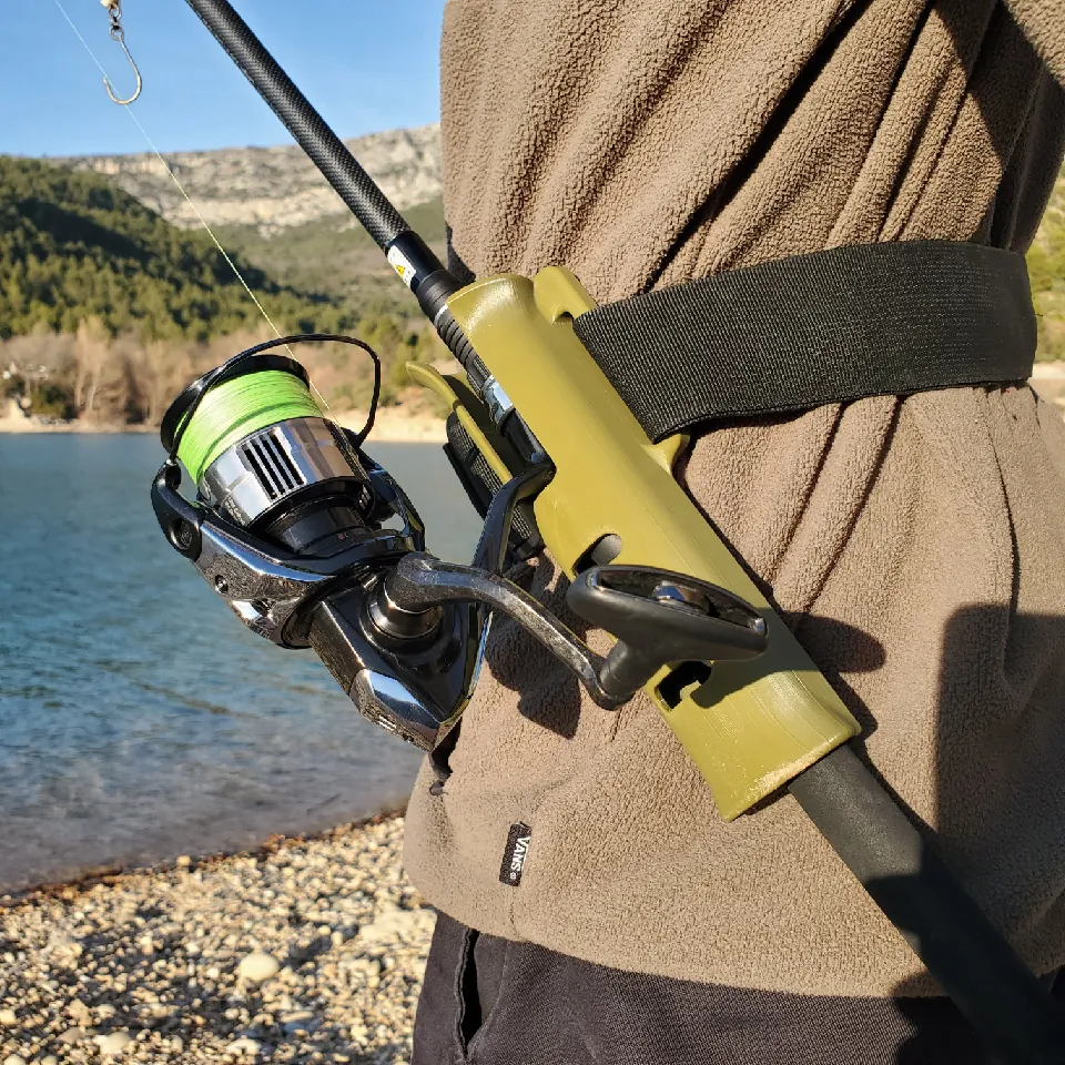 Fishing Rod Belt Holder by 3DMadeByLouis | Download STL model |  Printables.com