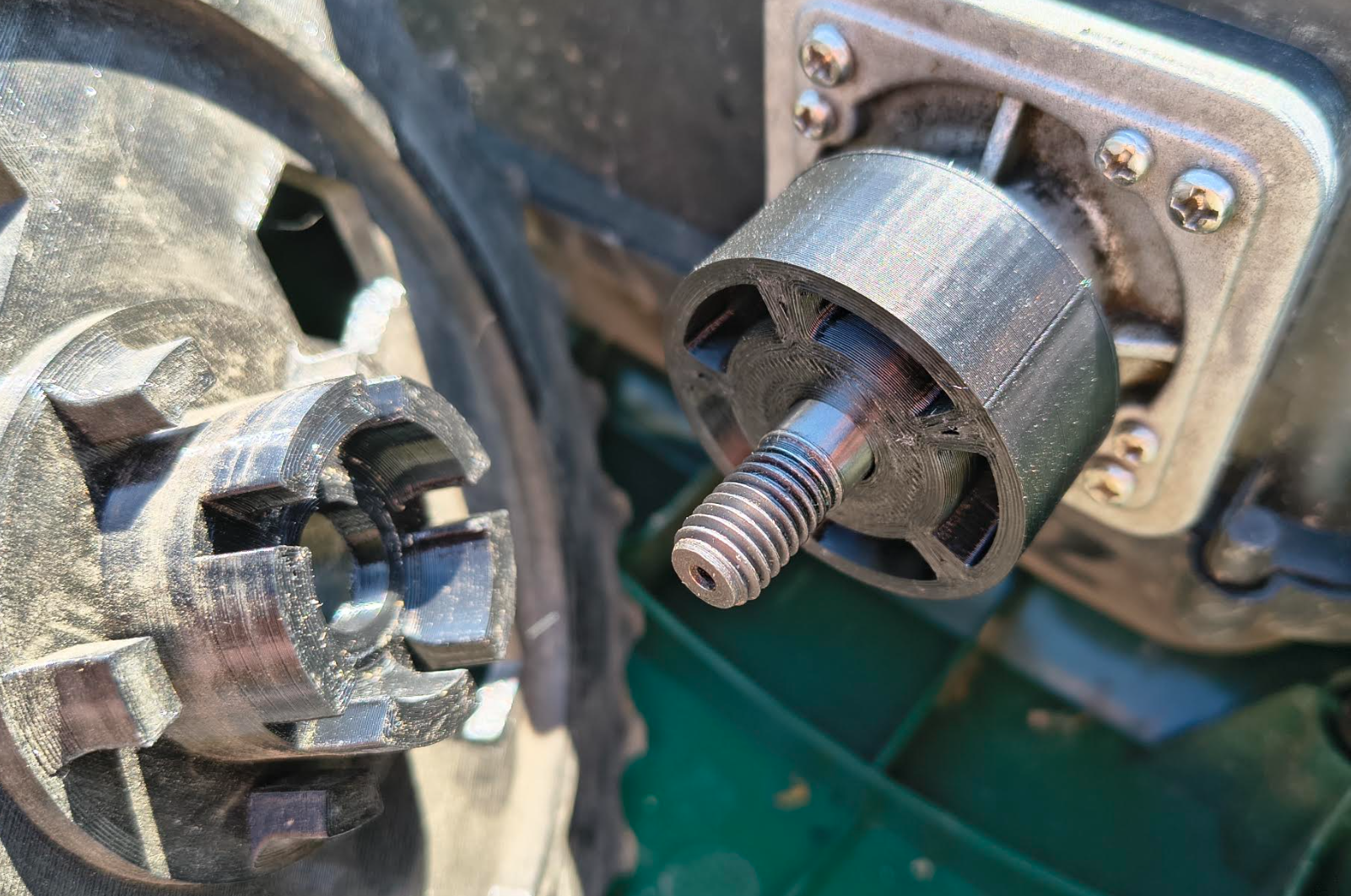 Shaft hub adapter - Traction Assist Wheel Parkside PMRDA 20-Li B2 robot lawn mower